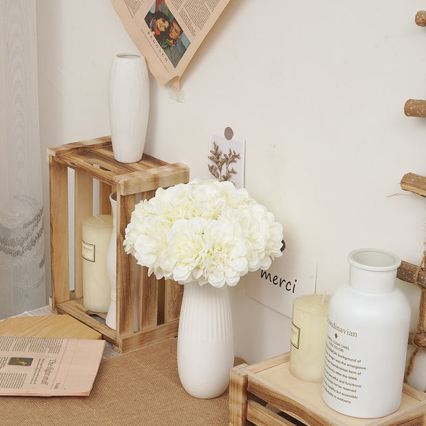 Elegant White Peony Wedding Flowers - Home Decor
