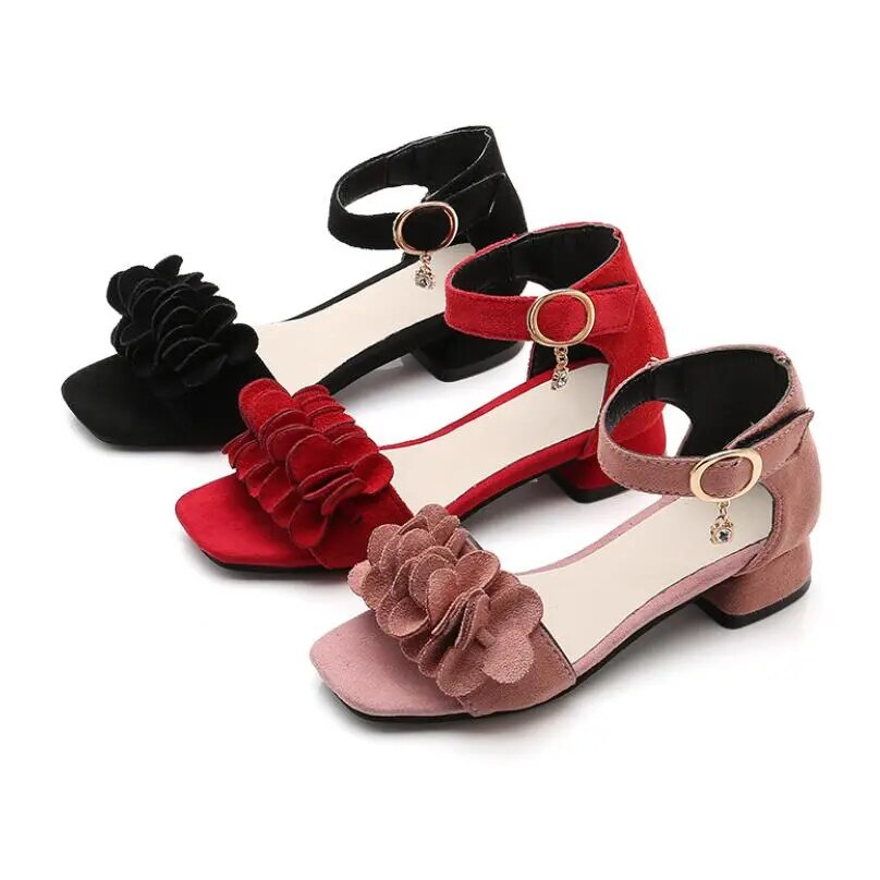 Summer Kids Girls  Leather Shoes for Wedding