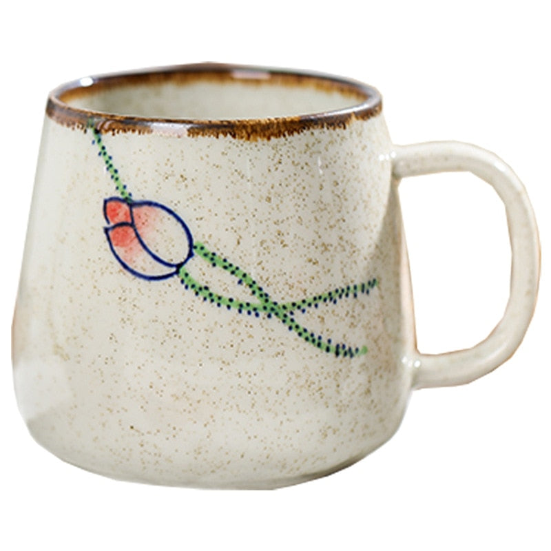 Japanese Retro Style Ceramic Coffee Mug