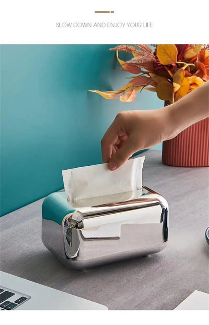 Golden Kitchen Tissue Box Holder