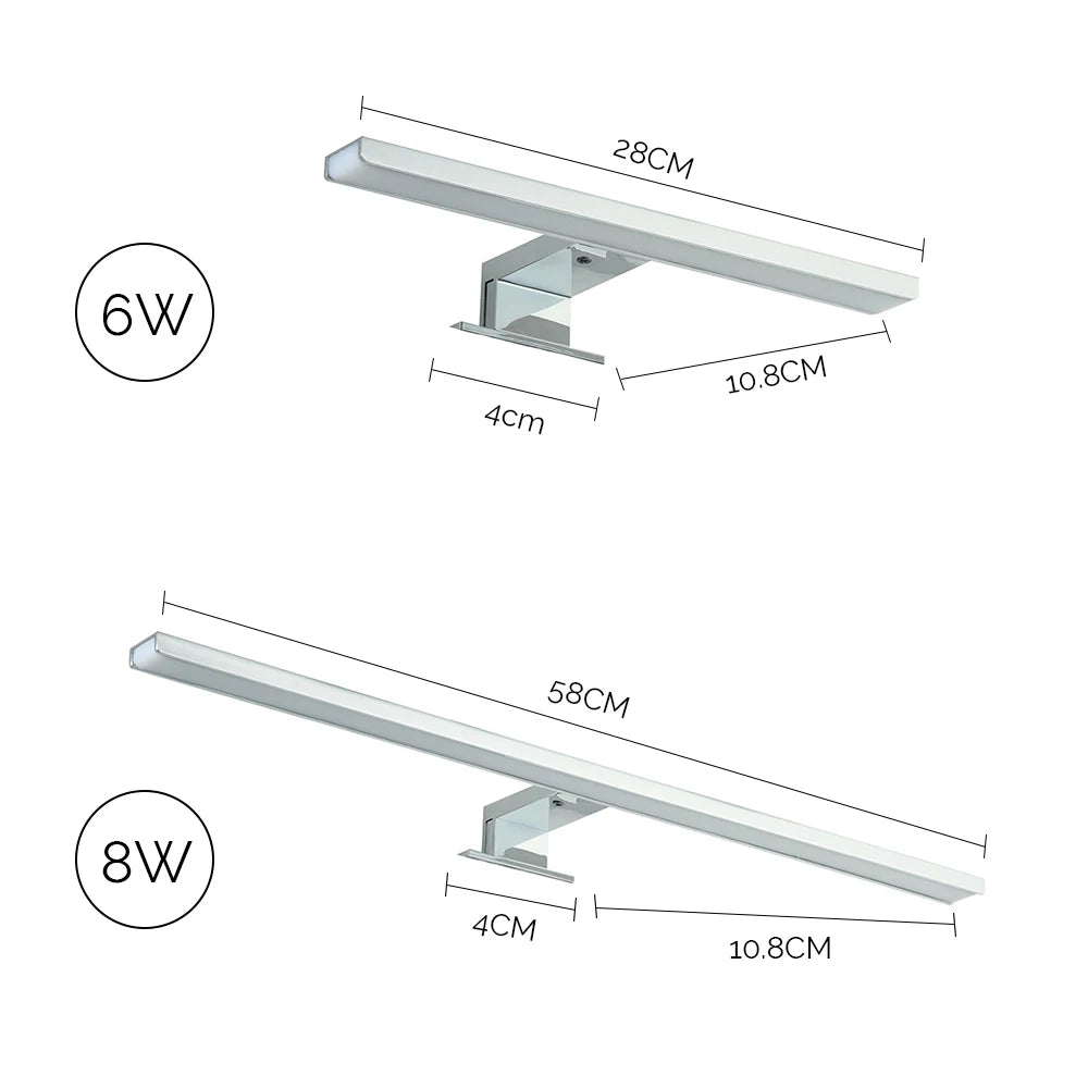 Applique murale LED élégante en cristal