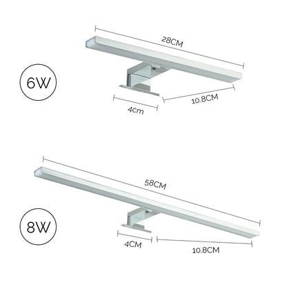 Applique murale LED élégante en cristal