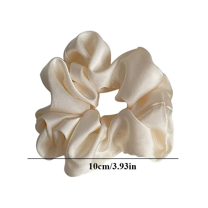 Handmade Multicolor Silk Scrunchie - Elastic Hair Tie