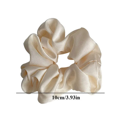 Handmade Multicolor Silk Scrunchie - Elastic Hair Tie