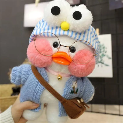 Adorable peluche de canard café LaLafanfan de 30 cm