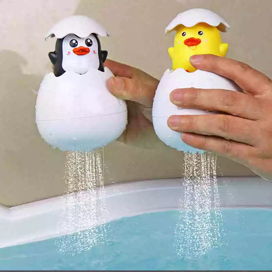 Jouet de bain pour bébé, œuf de pingouin de canard mignon pour enfants
