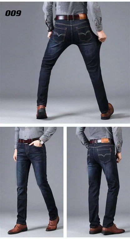 Men's Summer Blue Jeans Casual Work Pants
