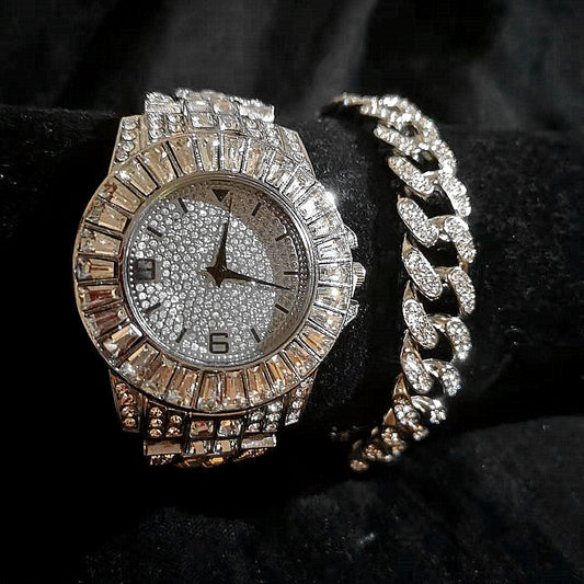 Ensemble de montres de luxe en diamant