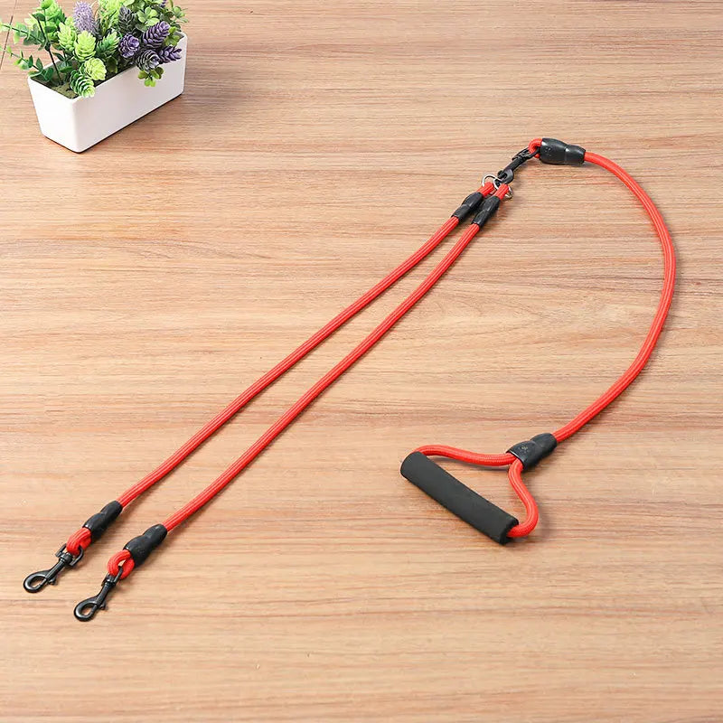 Adjustable Dual Dog Leash - Walk 2, 3, or 4 Dogs