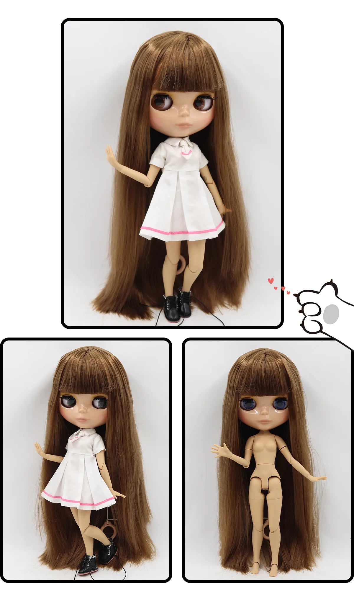 1/6 BJD Doll 30cm Jointed Body