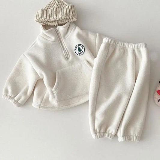 Ensembles de vêtements pour bébés garçons, sweat-shirt épais pour enfants