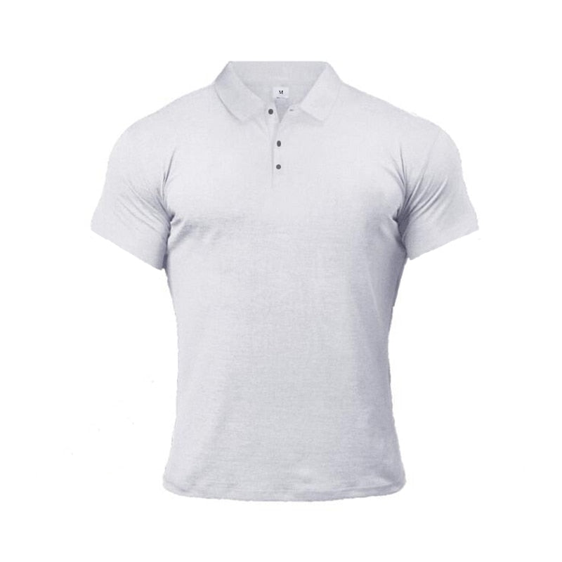 Polo en coton coupe slim pour hommes, style estival