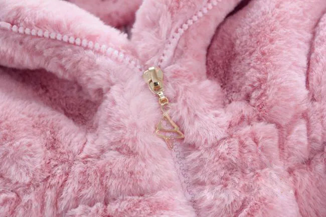 Faux Fur Baby Girl's Coat 1-7Y