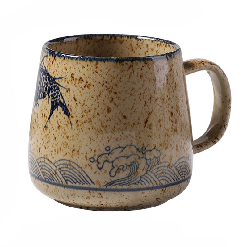 Japanese Retro Style Ceramic Coffee Mug