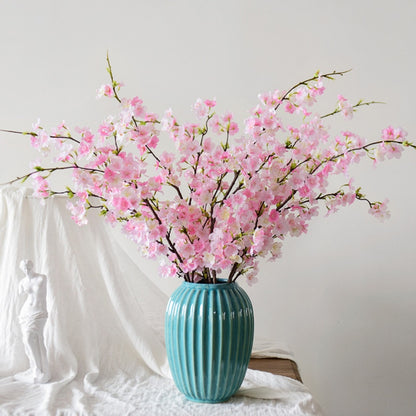 Branche de fleurs de cerisier artificielles - Fleurs en soie de 109 cm