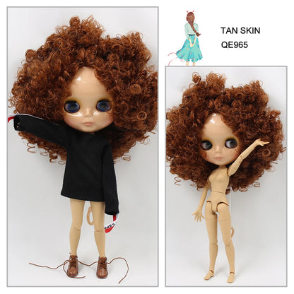 1/6 BJD Tan Skin Jointed Doll 30cm