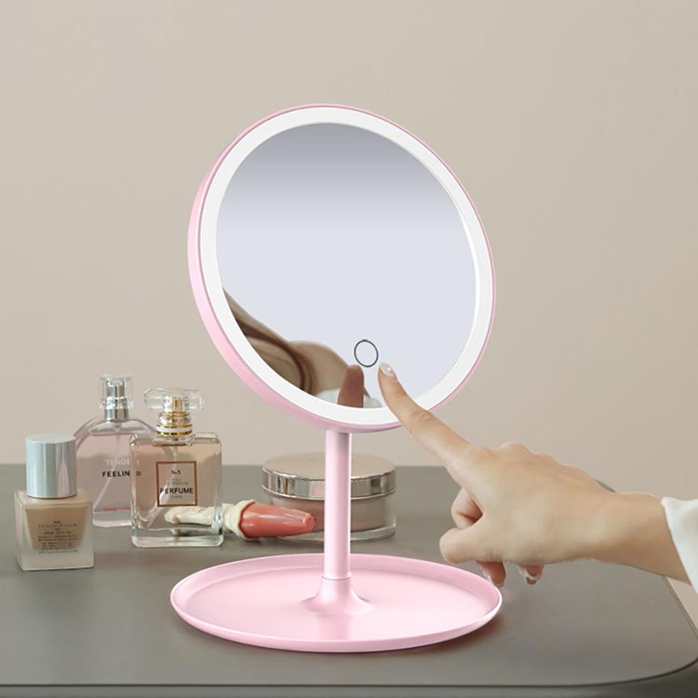 Miroir de courtoisie à LED blanc