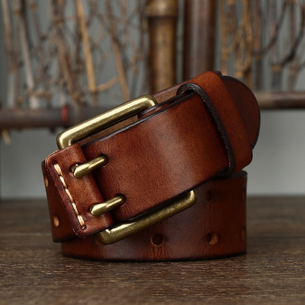 Classic Vintage Men's Leather Belt