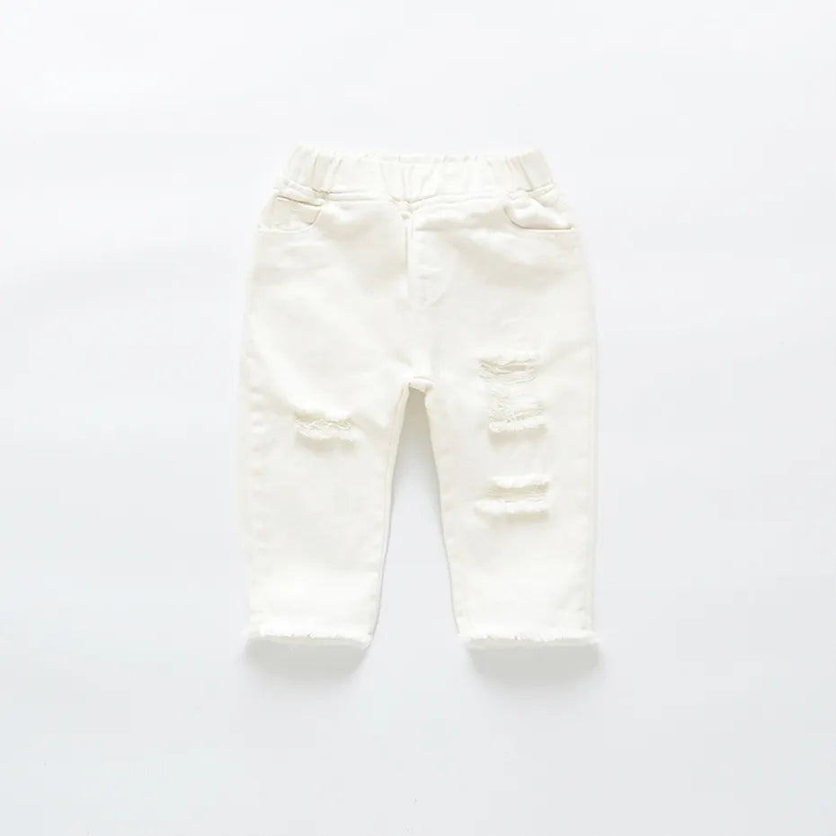 Girl Toddler Boys Girls Ripped Jeans Pants