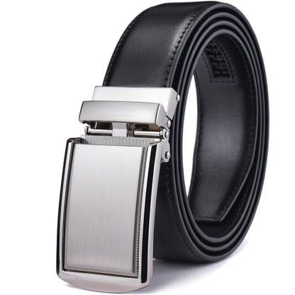 Ceinture à cliquet en cuir de 3,5 cm de large