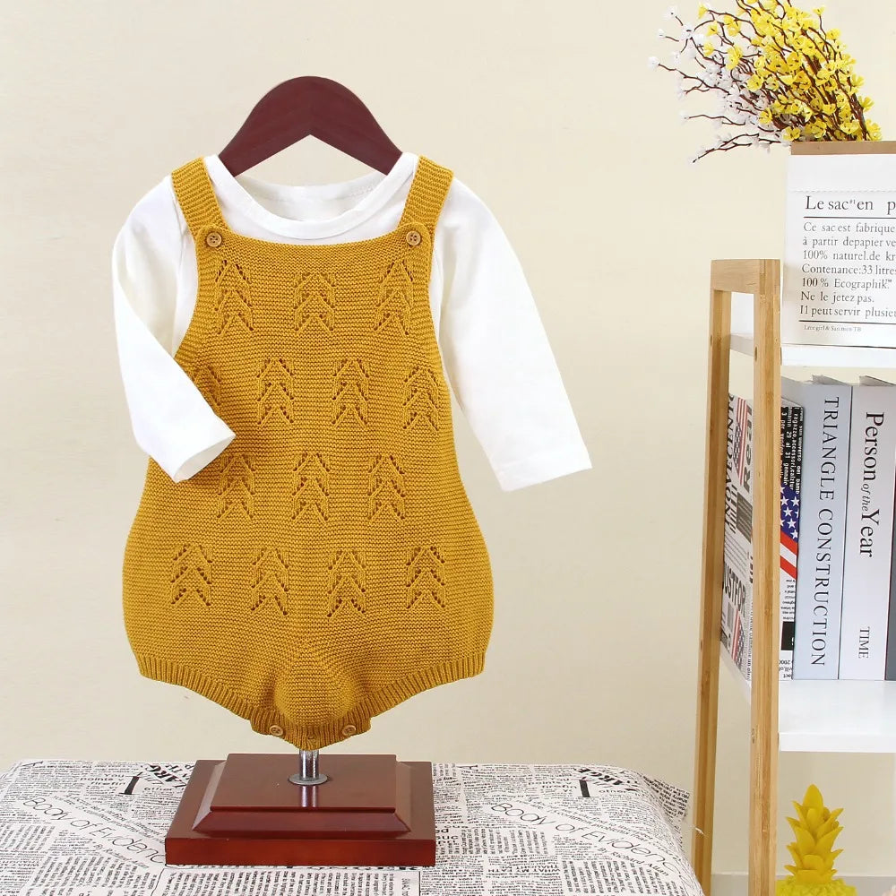 Newborn Baby Clothes 0-18m Solid Sleeveless