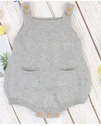 Newborn Baby Clothes 0-18m Solid Sleeveless