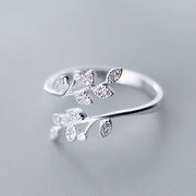 Chic Silver Plated Hug Ring for Women
