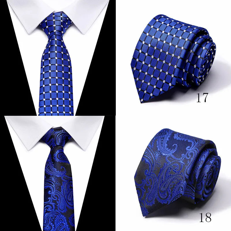 Dark Blue 8cm Fashion Tie Wedding Luxury Gift