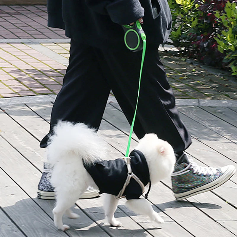 durable retractable dog leash, retractable dog leash for training, outdoor dog training leash, strong retractable pet leash, heavy duty dog leash, retractable leash for large dogs, long retractable dog leash, pet leash for outdoor walks, adjustable retractable dog leash, tangle free retractable leash