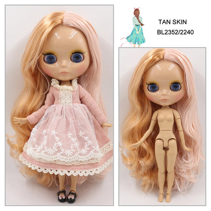 1/6 BJD Gelenkpuppe mit hellbrauner Haut, 30 cm