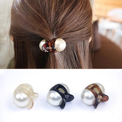Crystal Pearl Hair Clip  Elegant Hair Accessory