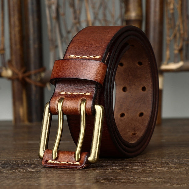 Classic Vintage Men's Leather Belt