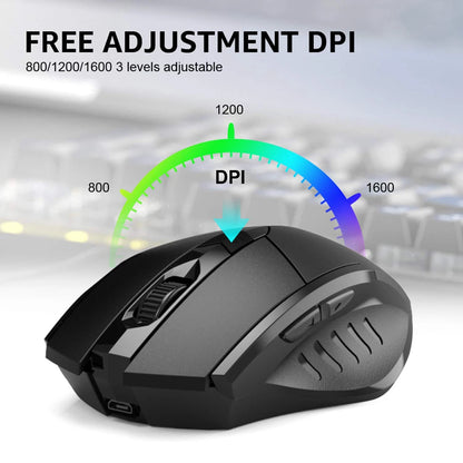 Rechargeable Bluetooth-compatible 2.4G INPHIC PM6 Mouse
