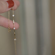 Wave Zircon Charm Bracelet | Gold-Plated Teen Jewelry