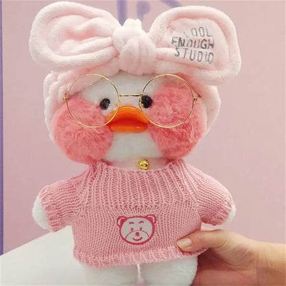 Adorable peluche de canard café LaLafanfan de 30 cm