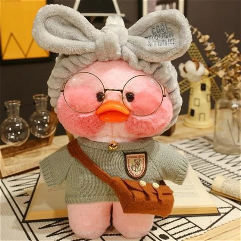 Adorable peluche de canard café LaLafanfan de 30 cm