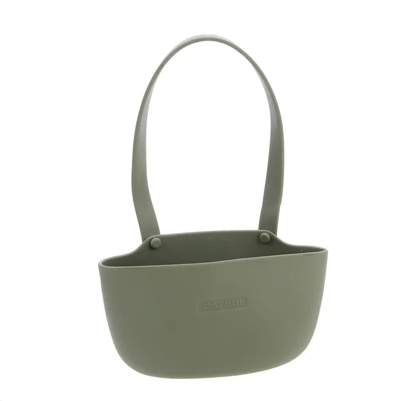 hanging kitchen sink sponge & drain basket, kitchen sink organizer, hanging sponge holder, sink drain basket, kitchen sink storage, sponge and scrubber holder, hanging sink basket, kitchen sink caddy, sink organizer basket, sponge rack for kitchen sink