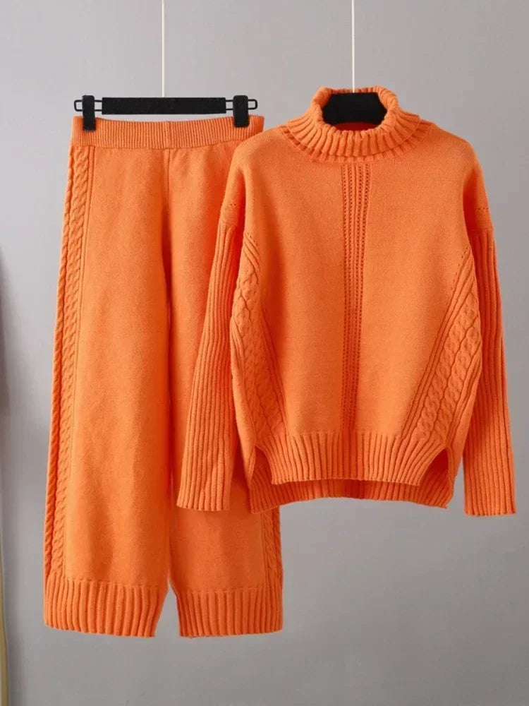 Ensemble de pull en tricot d'automne