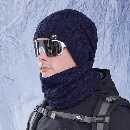 unisex thermal fleece knitted balaclava, wool neck warmer scarf cap, thermal fleece balaclava mask, unisex winter face cover, knitted wool balaclava cap, thermal neck warmer for men and women, unisex fleece scarf cap, warm knitted winter balaclava, wool thermal face mask, unisex outdoor winter neck warmer