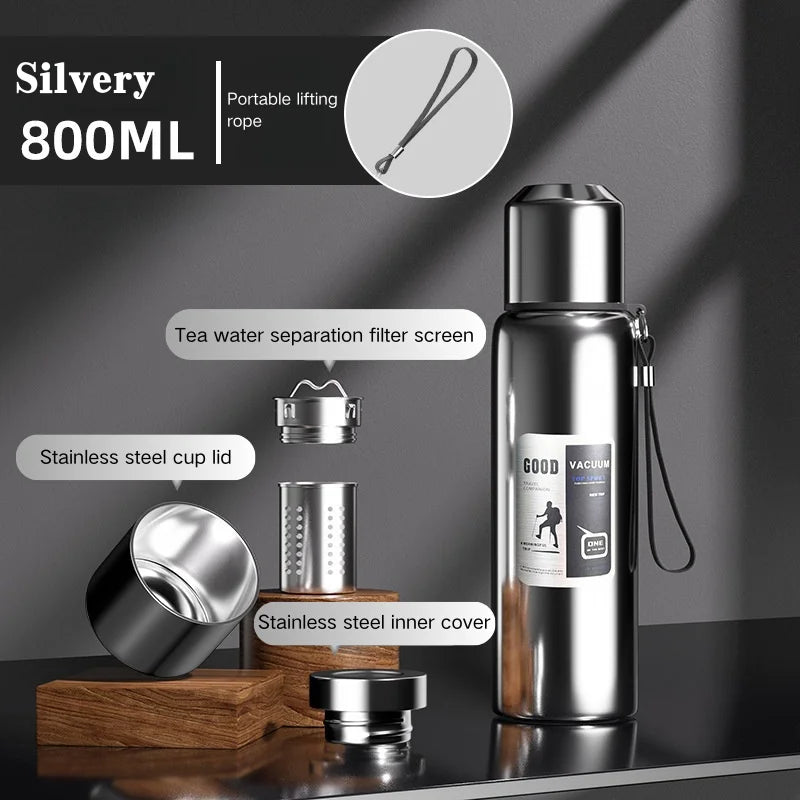 Cold Thermal, Insulated Water Bottle,  Travel Mug, Flask Pot, Stainless Steel Water Bottle