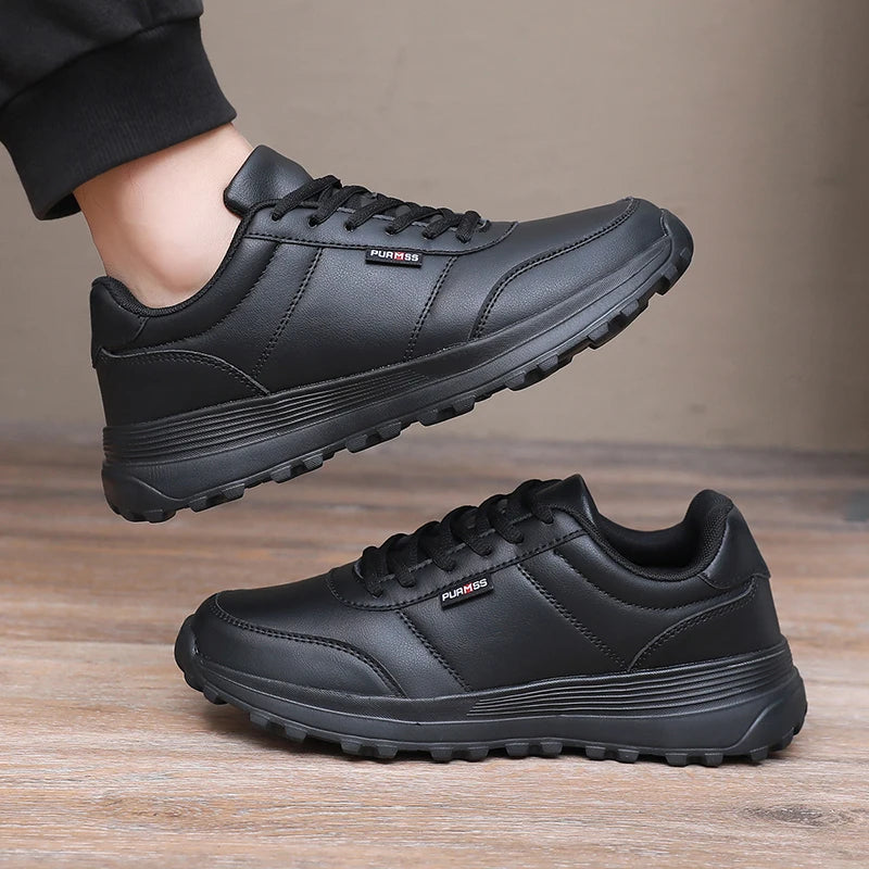 Leather Casual Sneakers for Men