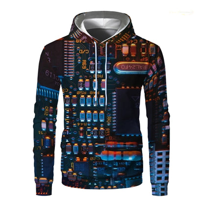 Men's Patchwork Hoodie