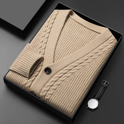 V-Neck Cardigan Sweater