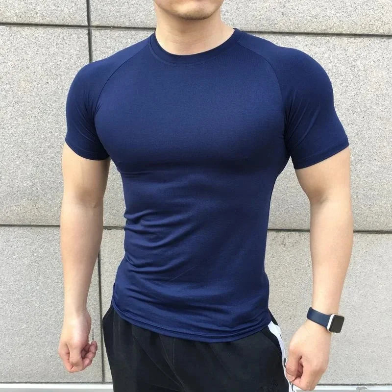 men workout t-shirt, quick dry sports top, men's gym shirt, breathable workout tee, athletic t-shirt for men, men's running shirt, fitness sports top, men's training t-shirt, quick dry gym wear, activewear t-shirt for men