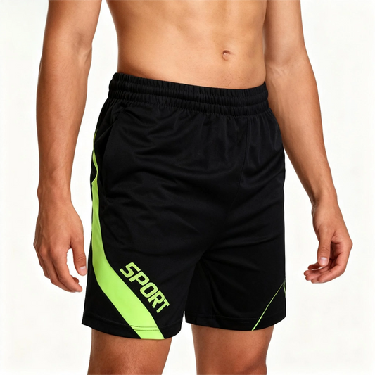 Men's Black Outdoor Running Shorts