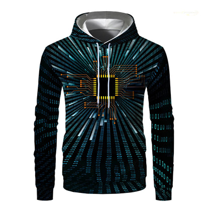 Men's Patchwork Hoodie