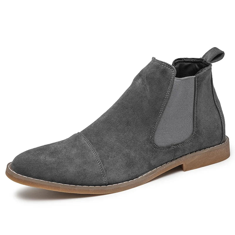 Men's Pointed-Toe Non Slip Suede Leather Boots