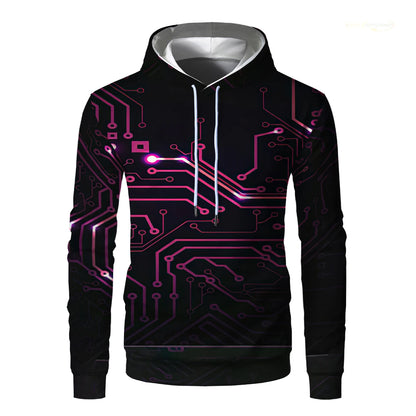 Men's Patchwork Hoodie