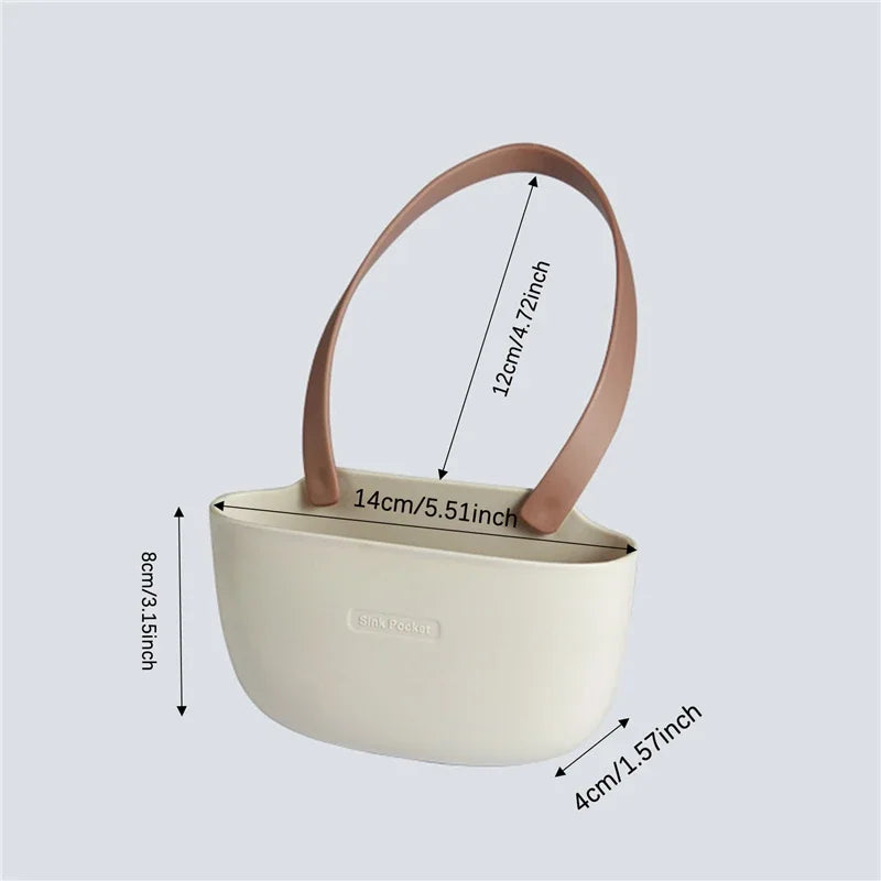 hanging kitchen sink sponge & drain basket, kitchen sink organizer, hanging sponge holder, sink drain basket, kitchen sink storage, sponge and scrubber holder, hanging sink basket, kitchen sink caddy, sink organizer basket, sponge rack for kitchen sink