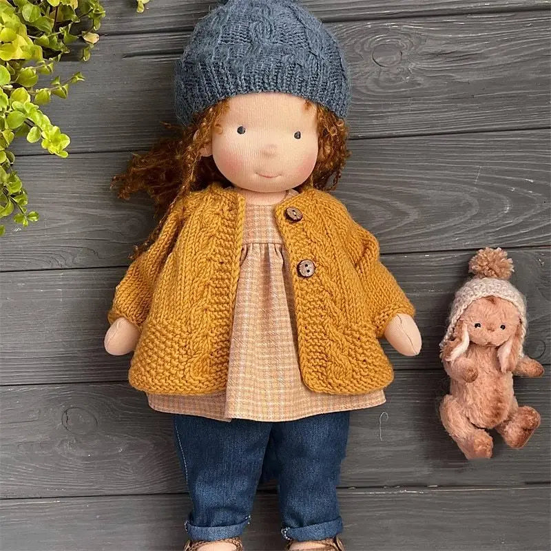 handmade waldorf cotton doll, diy waldorf doll, mini artist makeup doll, children's toy waldorf doll, handmade cotton toy doll, waldorf style mini doll, diy cotton doll for kids, artist handmade waldorf toy, small waldorf makeup doll, cotton waldorf children's toy